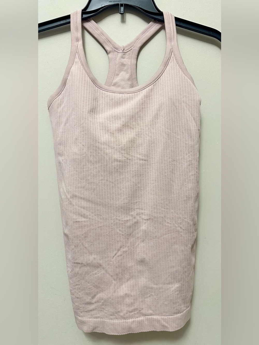 Lululemon Ebb to Street Ribbed Racerback Tank Top Built-In Bra Pastel Pink S / 6
